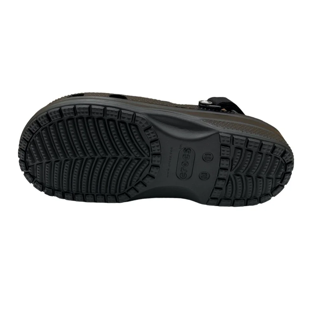Crocs Men's Yukon Vista ll LiteRite Slip-on Clogs Size 11 Black Faux Leather